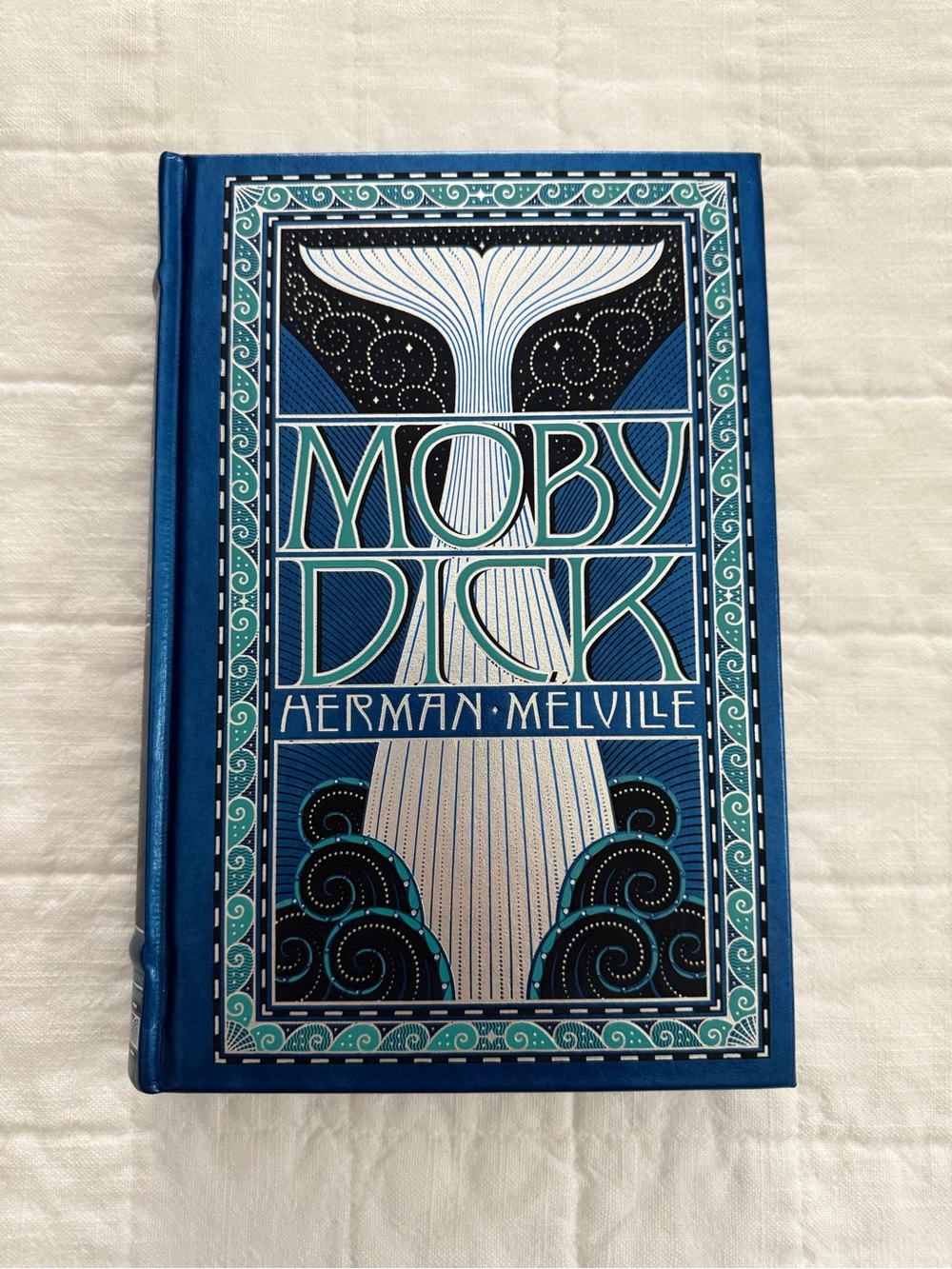 Barnes & Noble Blue and Teal Moby Dick Decorative Hardcover